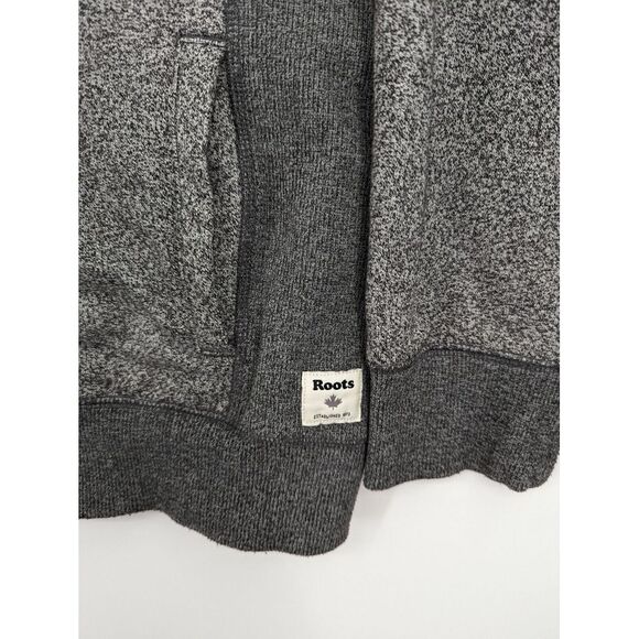 Roots Canada Men's Gray Full Zip Fleece Sweatshirt Style Jacket, Large, GREAT!! - Picture 4 of 9